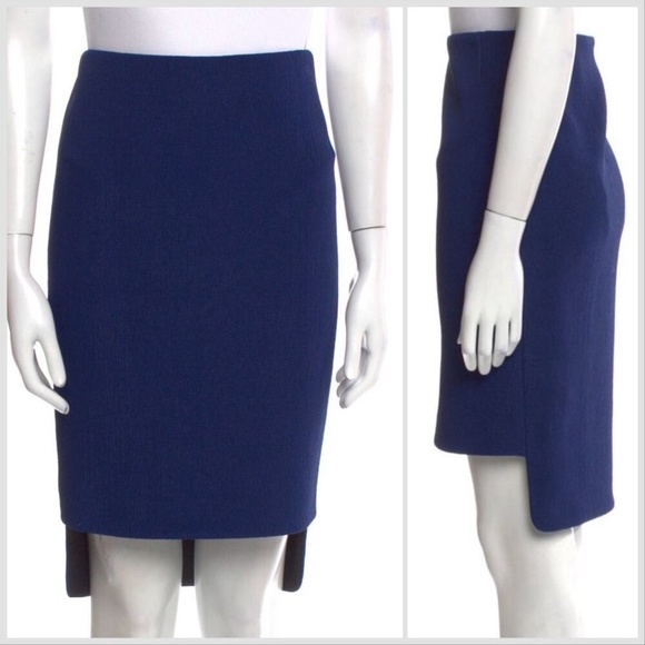 Barbara Bui asymmetrical blue skirt.- 6 - Picture 1 of 10